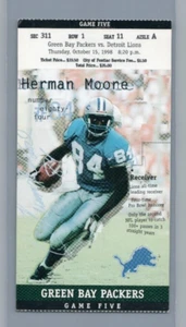 Barry Sanders FINAL Rushing Touchdown #99 Oct 15 1998 Packers @ Lions Ticket - Picture 1 of 2