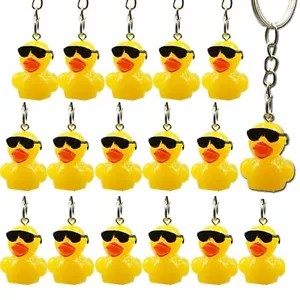 24 Pcs Plastic Duck Keychains Duck Party Favors Cute 3D Duck Resin Duck Chain... - Picture 1 of 6