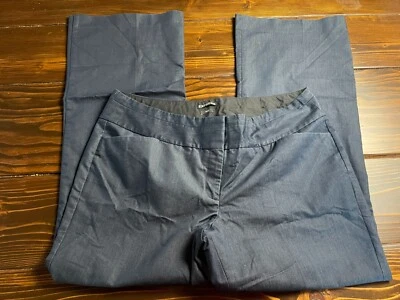 Pantalones Express Para Mujer Talla 37 Azul Vestido Pantalones EDITOR Bolsillos Frontales Planos Foto 1 de 4