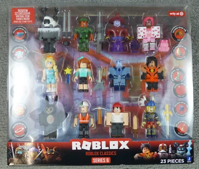 Nuevo Jazwares Roblox Classics Serie 6 Objetivo Exclusivo 23 Piezas Nuevo en Caja 12 Figuras Foto 1 de 4