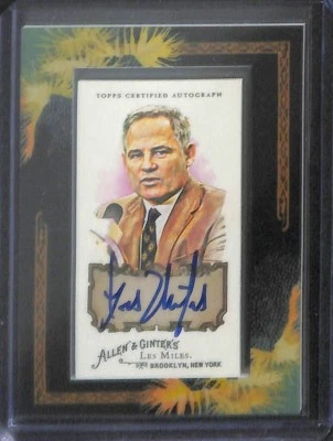 2008 Topps Allen and Ginter Mini Autograph #AGA-LM Les Miles - Image 1 of 2