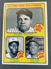 1973 Topps #1 All Time Hr Ldrs Babe Ruth Hank Aaron Willie Mays Gd-Vg