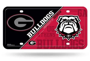 Georgia Bulldogs License Plate Metal - Picture 1 of 1