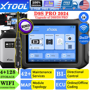 XTOOL D9S PRO Auto Full Diagnostic Scan Bidirectional Wifi Scanner Key Program