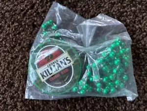 Killian’s Irish Red Necklace with Green Beads St Patrick's Day Beer - Picture 1 of 2