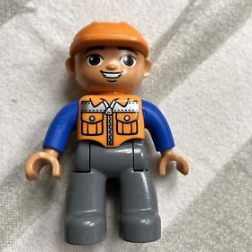 Lego Duplo Dump Truck 10529 Replacement Construction Worker Figure Only 2014 VG!
