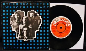 THE REALISTS~I've Got A Heart~New Wave Power Pop Rock 45 + Picture Sleeve~STIFF - Imagen 1 de 2