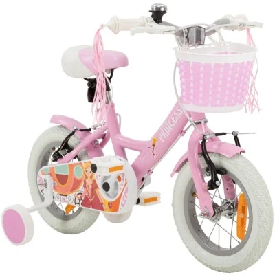 Kinderfahrrad Mädchen Kinder Fahrrad Stützräder Mädchenfahrrad Bike Pink 12 Zoll - Bild 1 von 4