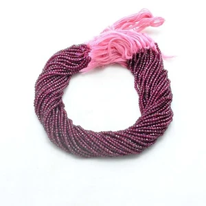 Natural Rhodolite Garnet 4mm Rondelle Faceted Beads Strand 12.5'' Long beads - Picture 1 of 5