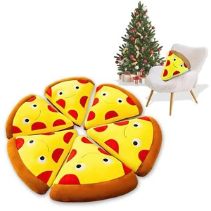 Kids Play Big Plush Pizza Toy Set Imagination Safe Soft Fun Game - Picture 1 of 36
