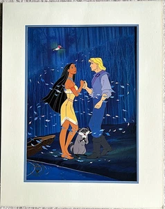 Disney SINGLE Matte 14x11 Lithograph "Pocahontas", LN, No Envelope 1995 - Picture 1 of 2