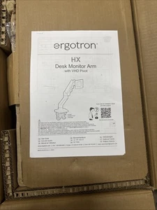 Ergotron Mounting Arm for Monitor Curved Screen Display Black 45693224 - Afbeelding 1 van 3