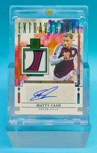 2024-25 Impeccable Aston Villa Matty Cash Extravagance Patch 5/5 Auto 1/1 - Picture 1 of 2