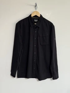 Barbour International Overshirt Shacket Shirt Jacket Jet Black XL - Picture 1 of 15