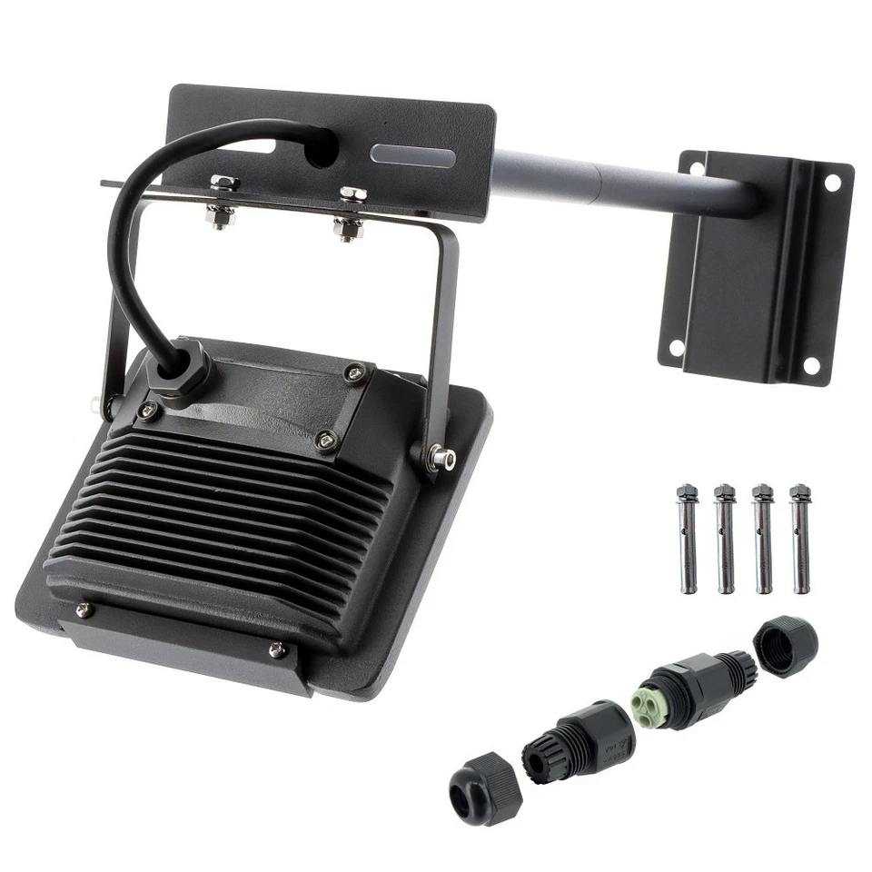 OXEO Eclairage enseigne - Projecteurs LED 20W extérieur pour Façades magasin - Suppor