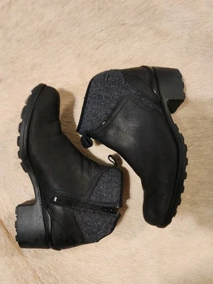 Botín impermeable Merrell Chateau II para mujer medio negro de cuero y lana talla 11 Foto 1 de 4