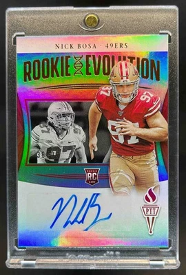 2019 Panini Passing the Torch Nick Bosa Rookie Evolution Auto RC #/99 49ers - Image 1 of 2