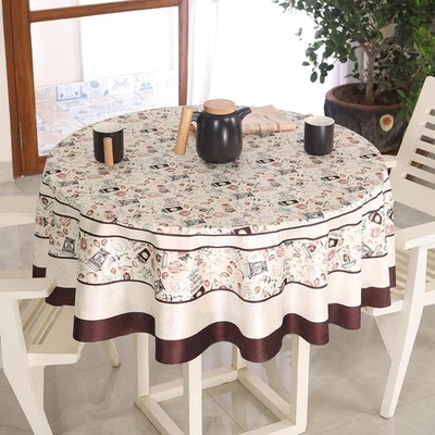 Round Table Cover, 60 inch Diameter, Waterproof and Easy to Clean - Image 1 of 4