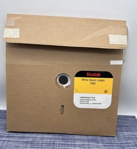 Kodak White Opaque Acetate Leader 7985 (Super 8mm) 1000’ Open/Box - Picture 1 of 5