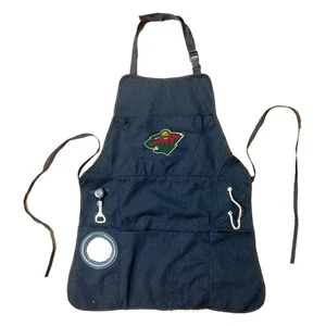 Grill Apron, Black, Minnesota Wild - Picture 1 of 1