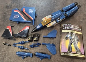 1984 G1 TRANSFORMERS THUNDERCRACKER DECEPTICON JET COMPLETE FIGURE W MANUAL - Picture 1 of 7