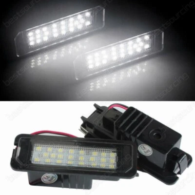 MDKS AUTO Feux Eclairage de Plaque LED VW Golf 5/6 Eos Lupo Polo Passat cc Scirocco