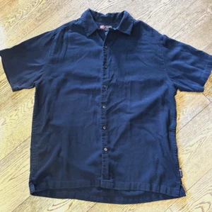 Chaps Mens Blue L Short Sleeve Button Down Shirt Size Large - Picture 1 of 4