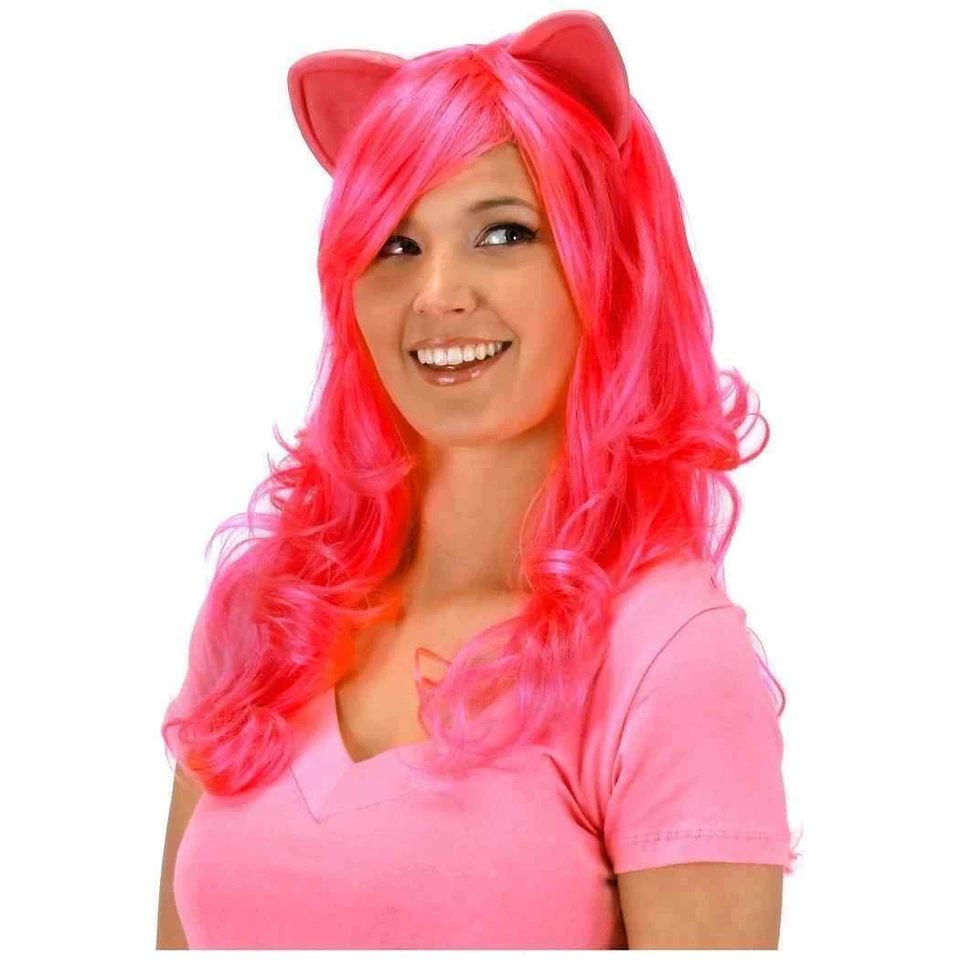 Pinkie Pie Wig My Little Pony Pink Fancy Dress Halloween Adult Costume Accessory - Image 1 of 1