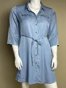 JBS Women Denim Long Sleeve Shirt Dress Sz 16W. (B.88) - Picture 1 of 7