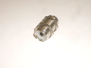 WORKMAN UG363-1 UHF BARREL CONNECTOR DOUBLE FEMALE 1" W/ NUTS SO-239 - Picture 1 of 2