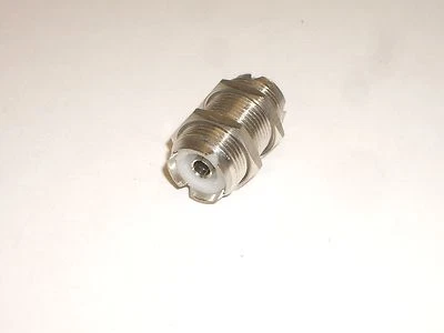 WORKMAN UG363-1 UHF BARREL CONNECTOR DOUBLE FEMALE 1" W/ NUTS SO-239 - Image 1 of 2