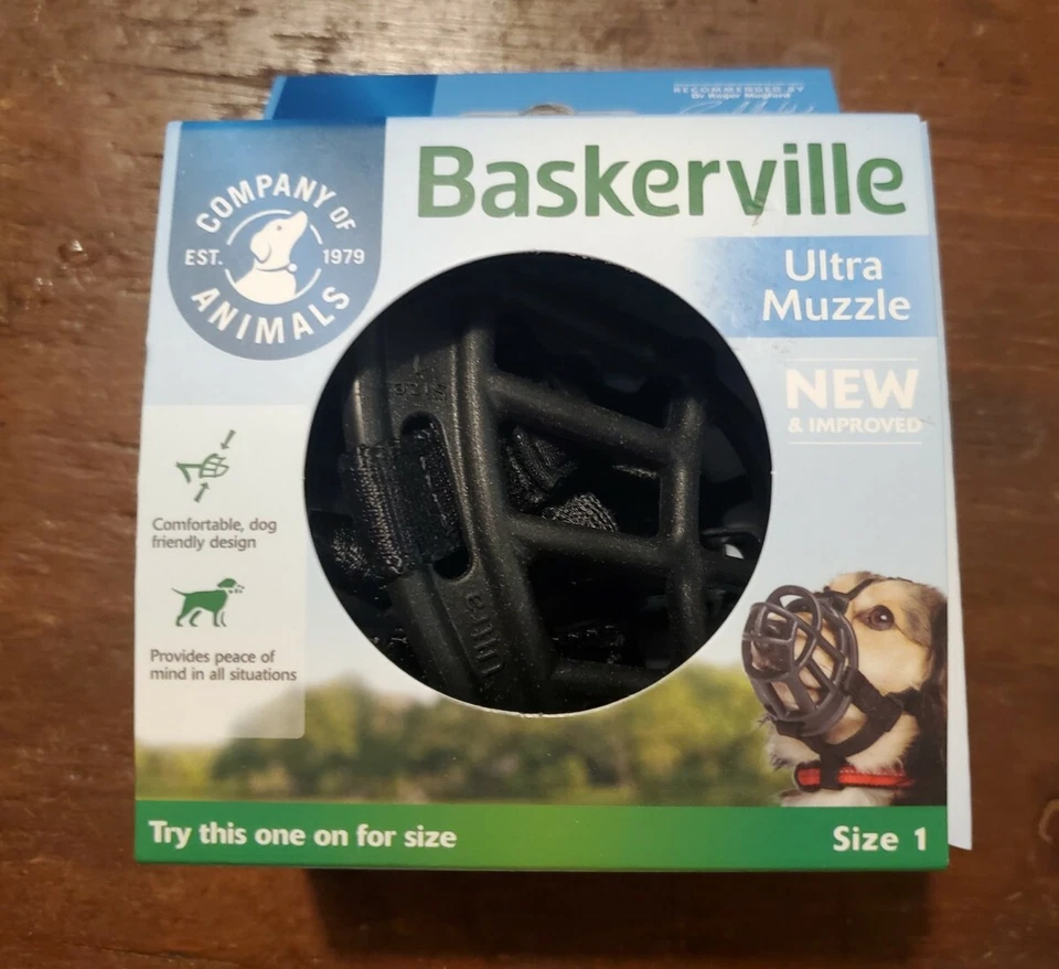 Baskerville Ultra Muzzle Size 1 Yorkie Toy Poodle Bichon Frise Dachshund