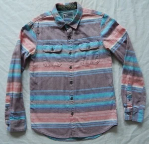 Purple Pink Striped Long Sleeve Button Down Shirt - Small Mens Modern Amusement - Picture 1 of 6