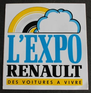 Autocollant / Sticker - L'expo RENAULT des voitures à vivre - Picture 1 of 2