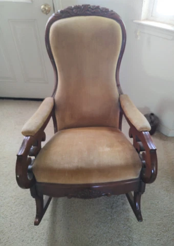 Antique Wood Rocking Chair Cover