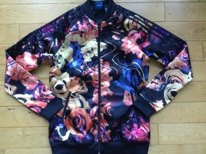 girls flower adidas tracksuit