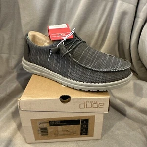 Hey dude Wendy Sox Charcoal Women Size 8 - Picture 1 of 5