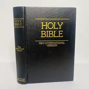 The Holy Bible New International Version Black Hardcover - Picture 1 of 15