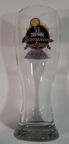 Toronto Raptors "NBA 2019 Champions" Coors Light Pilsner Glass -new Cover