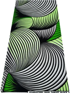 Poliéster Verdadero Estampado de Cera Ankara - Se vende por 6 yardas - para Vestidos - Imagen 1 de 3