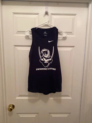 NWT Virginia Cavaliers Women's Swimming Team Issued Nike Blue Tank Top Medium - Image 1 of 3
