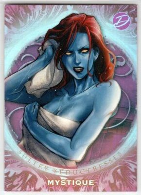 MARVEL 2014 DANGEROUS DIVAS SERIES 2 S13 SULTRY SEDUCTRESSES INSERT MYSTIQUE - Image 1 of 2