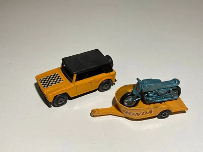 Matchbox Field Car #18 with Honda Motor-Cycle Trailer #38 TP-8 - Image 1 of 3