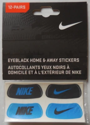 Nike EyeBlack Home & Away Stickers Set of 12 Pairs Black/Varsity Blue