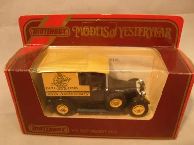 MATCHBOX LESNEY MODELS 1970-1995 DE ANTAÑO Y5 AMI 25 ANIVERSARIO 1927 SIN USAR, EN CAJA Foto 1 de 4