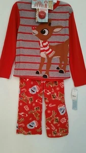 RUDOLPH'S RED NOSE PYJAMA SLEEP 2PC SIZE LARGE - Picture 1 of 1