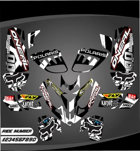 polaris predator 500 graphics decals stickers full kit atv wrap quad predator500 - Picture 1 of 1
