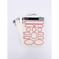 Jenni Bowlin Studios Sticker Sheet Dotted Labels Vintage Planner Christmas Card