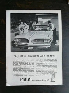 Vintage 1959 Pontiac Catalina Coupe with Tri-Power Full Page Original Ad - Bild 1 von 1