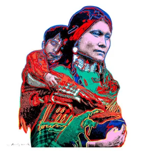 Cowboys and Indians 1986 7 by Andy Warhol 54cm x 54cm High Quality Art Print - Picture 1 of 1